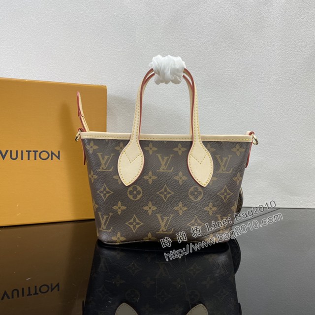 Lv路易威登2023專櫃新款Neverfull BB手袋 LV老花手提肩背購物袋 M46705 ydh5225